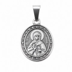 Анна Нательная икона, Мельхиор с серебрением