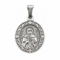 Галина Нательная икона, Мельхиор с серебрением