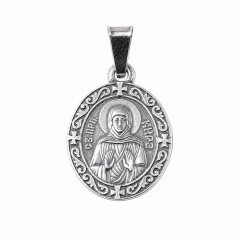 Кира Нательная икона, Мельхиор с серебрением