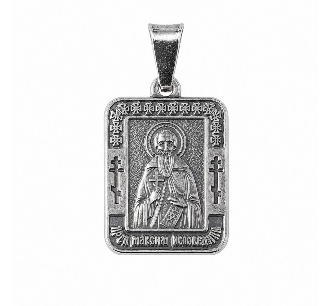 Максим Нательная икона, Мельхиор с серебрением