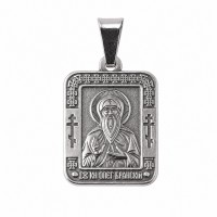 Олег Нательная икона, Мельхиор с серебрением