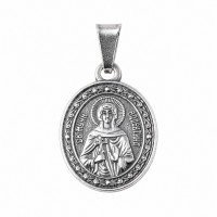 Валентина Нательная икона, Мельхиор с серебрением