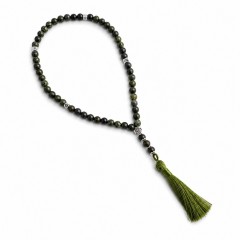 Четки из камня Камбаба-яшма 50 зёрен Четки из камня Камбаба-яшма 50 зёрен