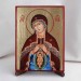 Икона Помощница в родах БМ на дереве, ручная отделка сусальным золотом, 17×23 см