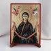 Икона Святой Пояс на дереве, ручная отделка сусальным золотом, 17×23 см