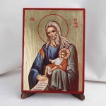 Икона Симеон на дереве, ручная отделка сусальным золотом, 17×23 см