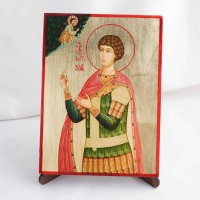 Икона Уар на дереве, ручная отделка сусальным золотом, 17×23 см