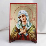 Икона Умиление БМ на дереве, ручная отделка сусальным золотом, 17×23 см