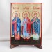 Икона Гурий, Самон, Авив на дереве, ручная отделка сусальным золотом, 17×23 см