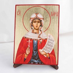 Икона Дария на дереве, ручная отделка сусальным золотом, 17×23 см