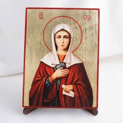 Икона Ева на дереве, ручная отделка сусальным золотом, 17×23 см