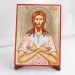 Икона Алексей - Человек Божий на дереве, ручная отделка сусальным золотом, 17×23 см