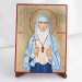 Икона Елизавета на дереве, ручная отделка сусальным золотом, 17×23 см