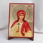 Икона Алла Готфская на дереве, ручная отделка сусальным золотом, 17×23 см