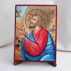 Икона Моление о Чаше на дереве, ручная отделка сусальным золотом, 17×23 см