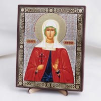 Икона Марина на дереве №137 13x16 с двойным тиснением