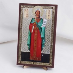 Икона Татьяна на дереве №139 11.5х19 с двойным тиснением