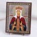 Икона Александра Римская на дереве №140 13x16 с двойным тиснением