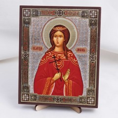 Икона Любовь на дереве №143 13x16 с двойным тиснением