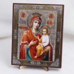 Икона Скоропослушница БМ на дереве №150 13x16 с двойным тиснением