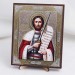 Икона Александр Невский на дереве №152 13х16 с двойным тиснением