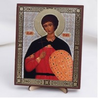 Икона Уар на дереве №175 13х16 с двойным тиснением