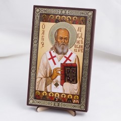 Икона Лука Крымский на дереве №189 11.5х19 с двойным тиснением