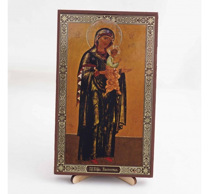 Икона Моденская (Косинская) БМ на дереве №191 11.5х19 с двойным тиснением