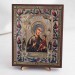 Икона Хлебная БМ на дереве №214 13x16 с двойным тиснением