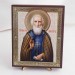 Икона Сергий Радонежский на дереве №226 13х16 с двойным тиснением