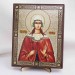 Икона Ирина Македонская на дереве №24 13х16 с двойным тиснением