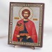 Икона Александр Невский на дереве №31 13х16 с двойным тиснением