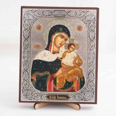Икона Коневская БМ на дереве №40 13х16 с двойным тиснением