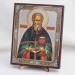 Икона Иоанн Кронштадтский на дереве №60 13х16 с двойным тиснением
