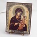 Икона Тихвинская БМ на дереве №83 13x16 с двойным тиснением