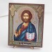 Икона Господь Вседержитель на дереве №89 13х16 с двойным тиснением