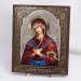 Икона Семистрельная БМ на дереве №12 17х21 с двойным тиснением