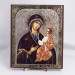 Икона Иверская БМ на дереве №30 17х21 с двойным тиснением
