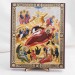 Икона Рождество Христово на дереве №53 17х21 с двойным тиснением