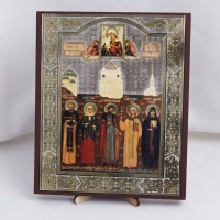 Икона Взыскание погибших БМ на дереве №80 17x21 с двойным тиснением