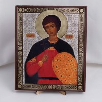 Икона Уар на дереве №84 17х21 с двойным тиснением