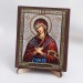 Икона Семистрельная БМ на дереве №21 9х11 с двойным тиснением