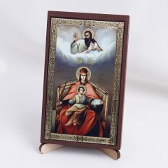 Икона Державная БМ на дереве №33 7.5х12.5 с двойным тиснением