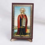 Икона Параскева Пятница на дереве №37 7.5х12.5 с двойным тиснением