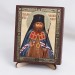 Икона Иоанн Шанхайский на дереве №40 9х11 с двойным тиснением