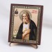 Икона Серафим Саровский на дереве №49 9х11 с двойным тиснением