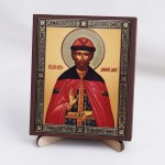 Икона Дмитрий Донской на дереве №59 9х11 с двойным тиснением