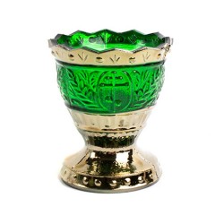Лампада Лилия зеленая (золото) Лампада Лилия зеленая (золото)
