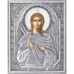 Икона Святого Ангела Хранителя в посеребренной ризе (окладе), Р-212 Икона Святого Ангела Хранителя в посеребренной ризе (окладе), Р-212