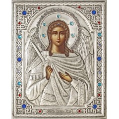 Икона Святого Ангела Хранителя в посеребренной ризе (окладе), Р-212.2 Икона Святого Ангела Хранителя в посеребренной ризе (окладе), Р-212.2